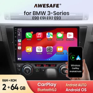 Autoradio Für BMW E60 E61 E64 E90 E91 E93 Android Auto 2+64GB APPLE CarPlay NAV - Bild 1 von 13