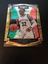 Jeff Green Grizzlies 2015-16 Panini Select  Tri Color Prizm  #184