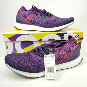 ultra boost core black active purple shock red