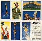 Cigarette Cards Circus Scenes  Barker 1960 mint set