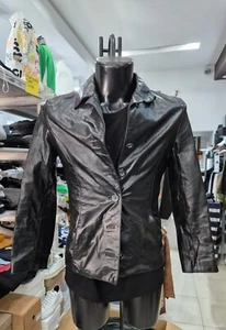 ARMAN D'ARMAND Echtlederjacke gebraucht Damen woman SCHWARZ Gr. M XYR654L - Bild 1 von 9