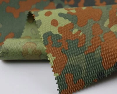 1.5M Width Flecktarn Camouflage Ripstop Waterproof Fabric 1000D Polyester - Image 1 of 4