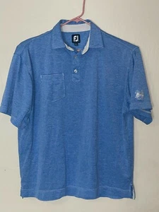 FootJoy Chateau Elan Golf Club Short Sleeve Polo Front Pocket Men's Size Large  - Picture 1 of 5