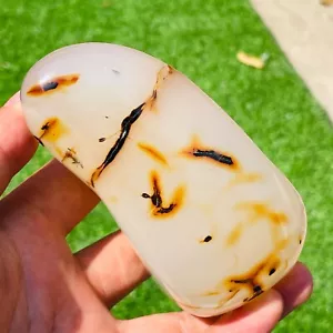 480g Natural Exquisite Totem Pattern Dendritic Agate Crystal Palm Stone Specimen - Picture 1 of 10