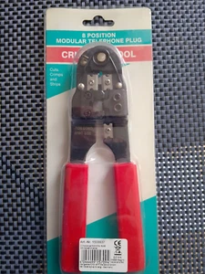 Sehr hochwertige METALL-CRIMPZANGE f. 8 polige Westernstecker Netzwerk ISDN RJ45 - Picture 1 of 4