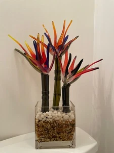 Handmade Colorful Glass Flowers - Custom Orders Available Conversation Pieces - Picture 1 of 3