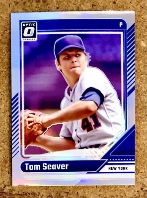 2024 Panini Donruss Optic Baseball Silver Prizm Tom Seaver #48 New York Mets - Image 1 of 3