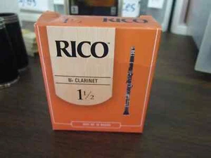 Rico RCA1015 Bb Clarinet Reeds - Strength 1.5 (open box of 9) - Picture 1 of 3