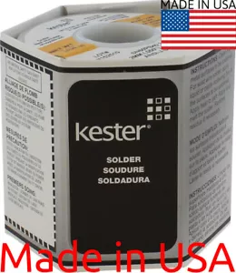 Genuine Soldering Wire KESTER 60/40, 63/37 Silver 3.3% Flux 3-5-7-10 FEET - Picture 1 of 20