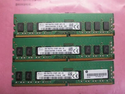 SK HYNIX 12GB (3X4GB) 1RX8 PC4-2133P HMA451S6AFR8N -TF - Image 1 of 3