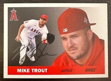 2022 Topps Throwback Thursday TBT SP Photo Variation 1955 MIKE TROUT (PR 54)