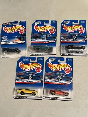 5 New In Pkg-1998 Mattel Matchbox Collector Cars Mustang, Thunderbird, Dodge Jag - Image 1 of 4
