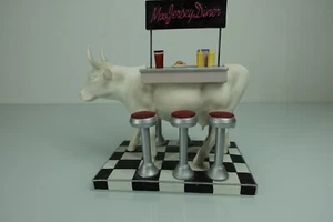 Figura Cow Parade Moo Jersey Diner 2001 artículo de colección 9136 numerado 4201 sin caja - Imagen 1 de 6