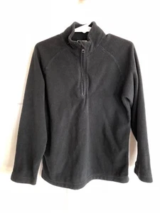 REI kids xs 6 7 black 1/4 zip fleece long sleeve kids ski snowboard winter snow - Picture 1 of 4