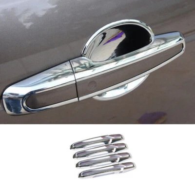 Manija de puerta lateral exterior cromada plateada para Jaguar E-PACE 2018-2020 marco moldura Foto 1 de 4