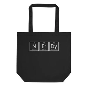 Divertido bolso de mano ecológico inspirado en tabla periódica nerd - Imagen 1 de 5