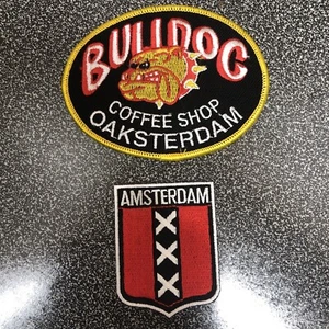 Embroidered AMSTERDAM Patches Self Adhesive Iron On Patches NOS - Picture 1 of 6