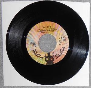 HARRISON PENNINGTON - United, Original 1972 Northern Soul Funk 45 Mono Promo - Foto 1 di 2