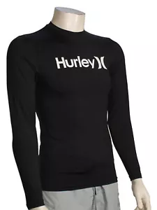 Hurley One and Only Quickdry LS Rash Guard - Black - New - Picture 1 of 1