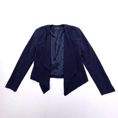 Banana Republic Open Blazer Womens 2P Blue Navy Lined Stretch Business Career - Image 1 of 4