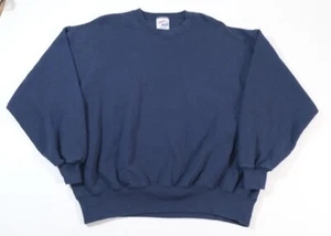 Felpa girocollo blu Jerzees vintage taglia XL anni 80 - Foto 1 di 5