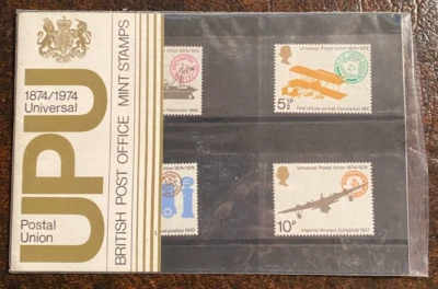 1974 Universal Postal Union Presentation Pack - Great Britain #720-723 MNH - Image 1 of 2