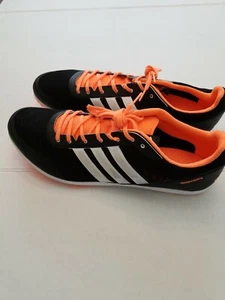 Adidas Distancestar Track Shoes Black Orange BB5754 Mens Size 13 we ship fast - Picture 1 of 9