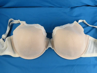 GILLIGAN O'MALLEY Ivory Lace FULL COVERAGE UNDERWIRE Nursing Bra SZ 38DDD - Image 1 of 4