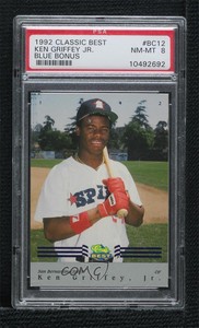 1992 Classic Best Minor League Bonus Card Blue Ken Griffey Jr #BC12 PSA 8 HOF