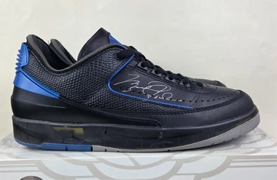 Air Jordan 2 Retro Low SP Offwhite Preto Varsity Royal Masculino Tamanho 10.5 DJ4375-004 - Imagem 1 de 4