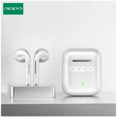 WEISS - OPPO Wireless Kopfhörer J18 In Ear TWS Bluetooth Sport Kopfhörer HiFI - Bild 1 von 4