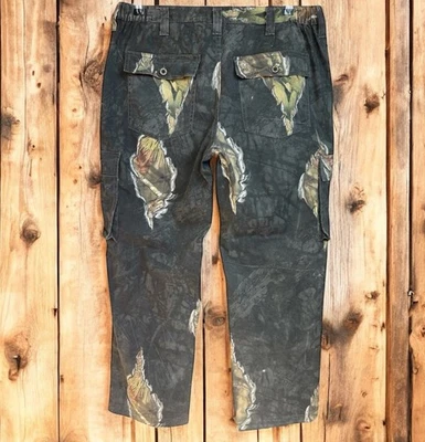 Mossy Oak Cargo Pants Mens Large 36-38 x 32 Eclipse Break-Up Camo Ground Blind - Image 1 of 4