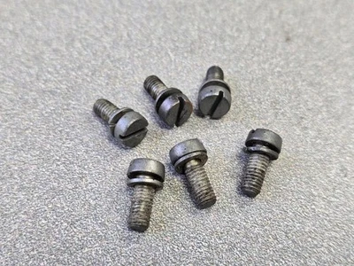 NICE SET OF 6 ORIGINAL PORSCHE 356B T6 356C 356SC 912 PIERBURGH FUEL PUMP SCREWS - Image 1 of 4