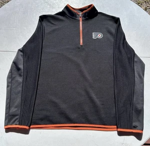 Philadelphia Flyers NHL schwarzer 1/4-Reißverschluss Pullover - Herren XL - EUC  - Bild 1 von 6