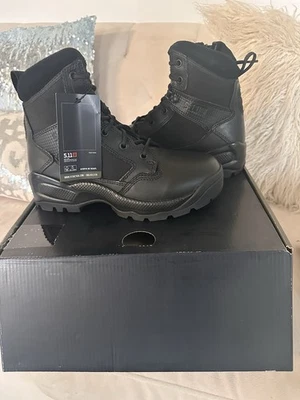 Negro 5.11 A.T.A.C. Botas 2.0 Cremallera Lateral 12394 Trabajo Resistente Hombre’s Talla 7 Nuevas Foto 1 de 4