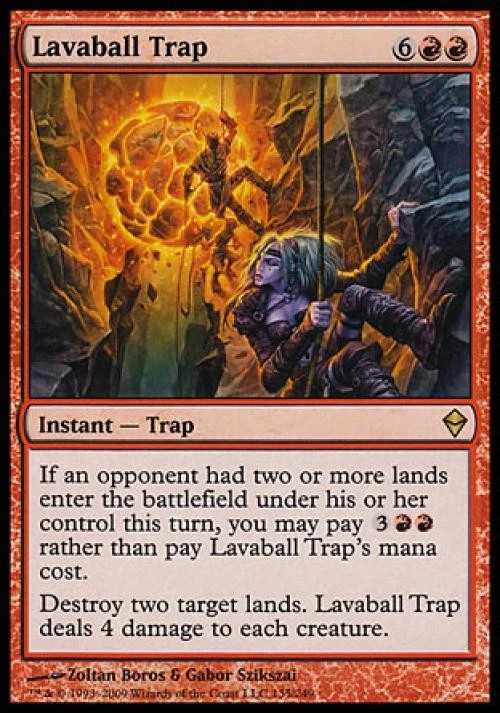 Lavaball Trap -Foil Medium Play MTG Zendikar - Image 1 of 1