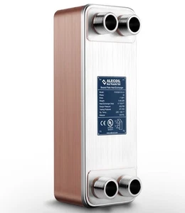 4”x12” 30-Plate Stainless Steel Heat Exchanger with 1” Ports – Water to Water - Bild 1 von 6