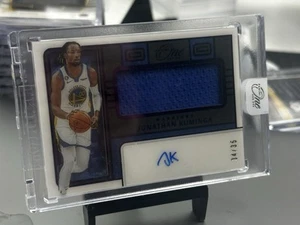 2022-23 Panini One And One Jonathan Kuminga Warriors GU Patch Auto Purple /35 - Picture 1 of 2