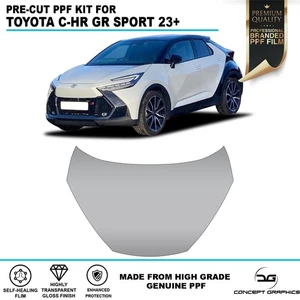Full Bonnet Stone Chip Guard PPF Paint Protection for Toyota C-HR GR Sport TPU - Picture 1 of 4