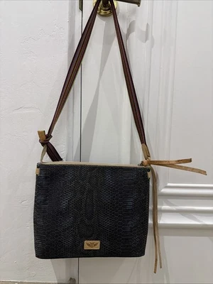 Viva Consuela Snakeskin Classic Purse Bag Colorful Straps Leather Boho - Image 1 of 4