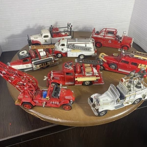 8 Matchbox Models Of Yesteryear Vintage Firetruck Diecast 1:43 Excellent Display - Picture 1 of 13