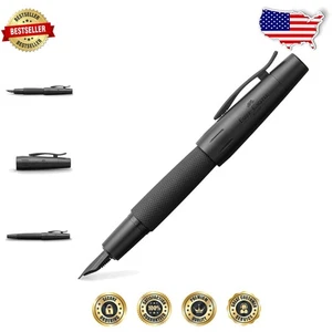 Pluma Estilográfica E-Motion Negra con Plumín Extra Fino - Experiencia de Escritura Elegante - Imagen 1 de 7