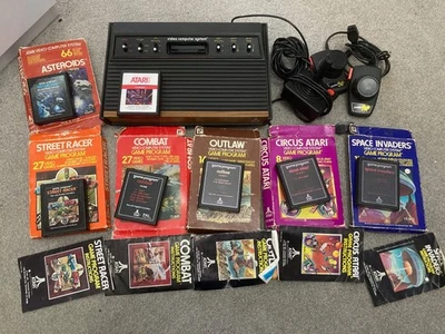 Vintage Atari Console, Controllers & 7 games UNTESTED - Image 1 of 4