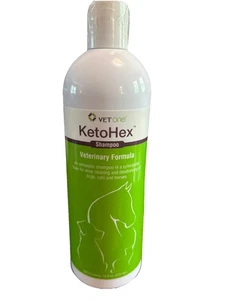 Champú antibacteriano Vet One Keto hexagonal para gatos y perros 16 fl oz caducidad 2/26 - Imagen 1 de 3