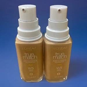 L'Oreal True Match Super Blendable Foundation W5 Warm Medium 2 Bottles Read!! - Picture 1 of 1