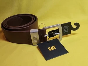 Belt Caterpillar Madison Leather Men's Size Large Genuine  Brown 🔥 #479 - Picture 1 of 11