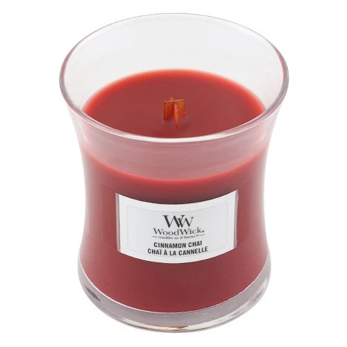 Kerze ovale Vase WoodWick, Zimt und Vanille, 85 g - Bild 1 von 1