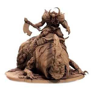 Grimdark Miniature Mirebound Crawler Patrol horned beast wild or with rider BIG - Picture 1 of 7