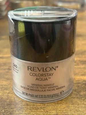 Revlon Colorstay Aqua Mineral Makeup .35oz Sealed - 040 Light Medium Rare HTF - Image 1 of 3