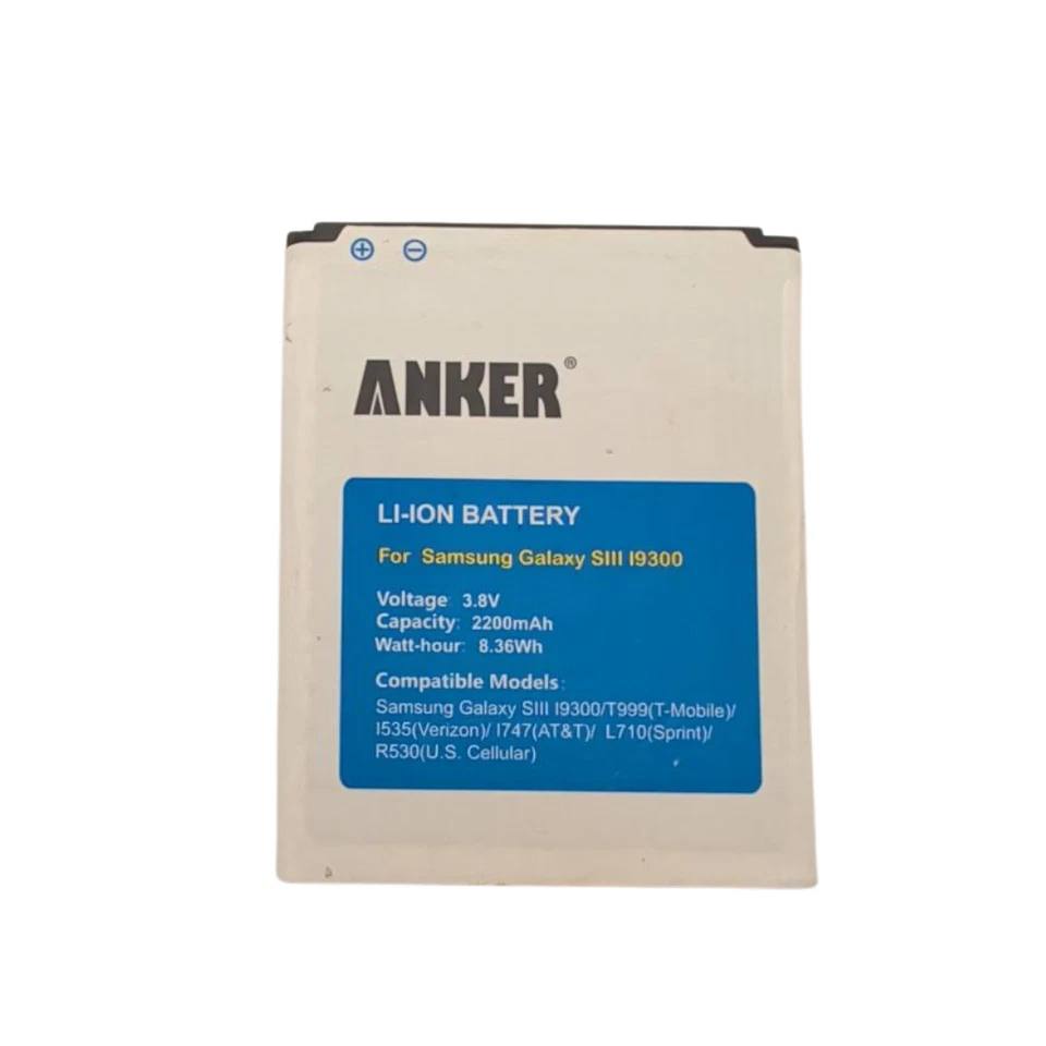 Batería Anker Para Samsung Galaxy S3 I9300 I9305 2200mAh 3.8V OEM Repuesto Foto 1 de 4